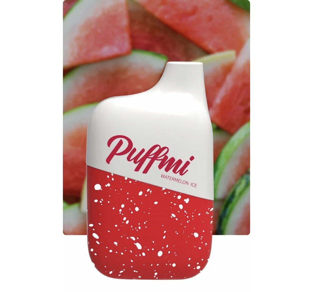 Электронная сигарета Паффми 4500 В2 Арбуз Лёд (PUFFMI DY4500 V2 Watermelon Ice)