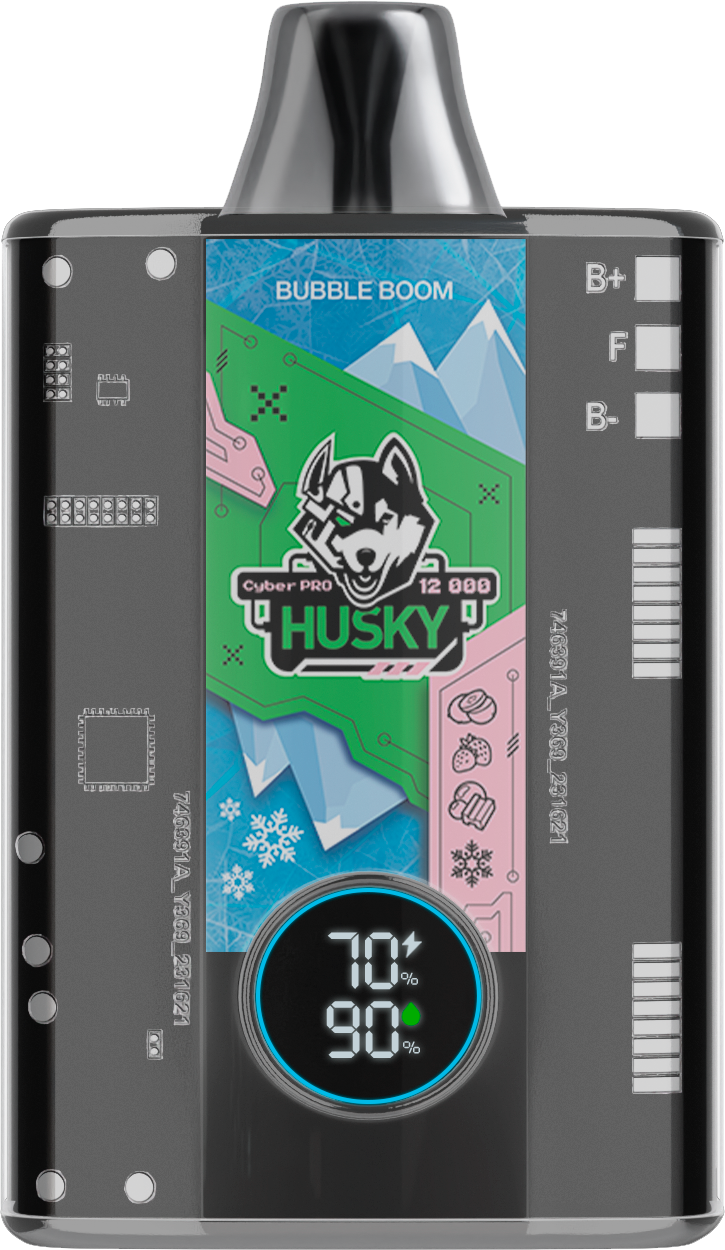 Husky cyber pro Bubble Boom Кислое киви / клубника / баббл гам / лёд