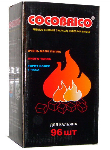 Уголь для кальяна кокосовый Сocobrico (96 куб)
