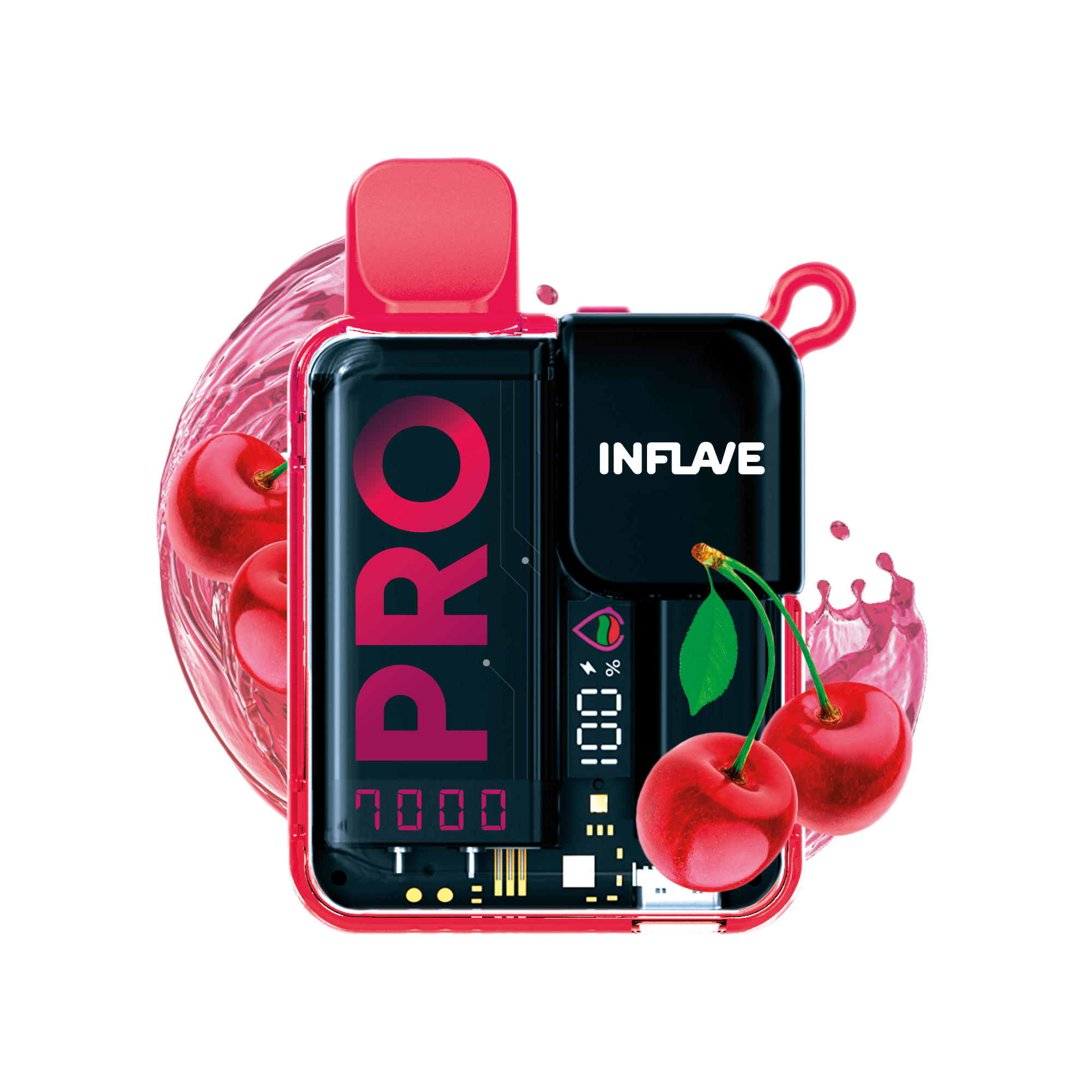Электронная сигарета Inflave Pro 7000 затяжек Вишнёвый Нектар
