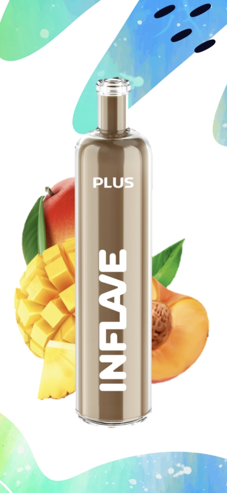 Электронная сигарета Inflave Plus 2200 затяжек Манго Персик Ананас