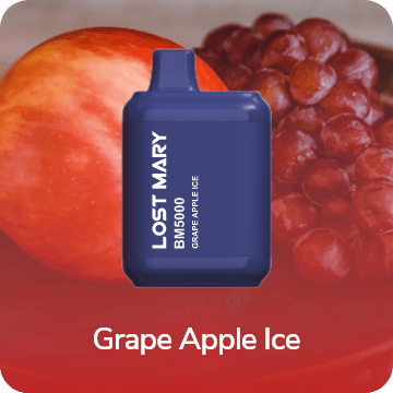 Электронная сигарета LOST MARY BM5000 Grape Apple Ice (Виноград Яблоко Лёд)
