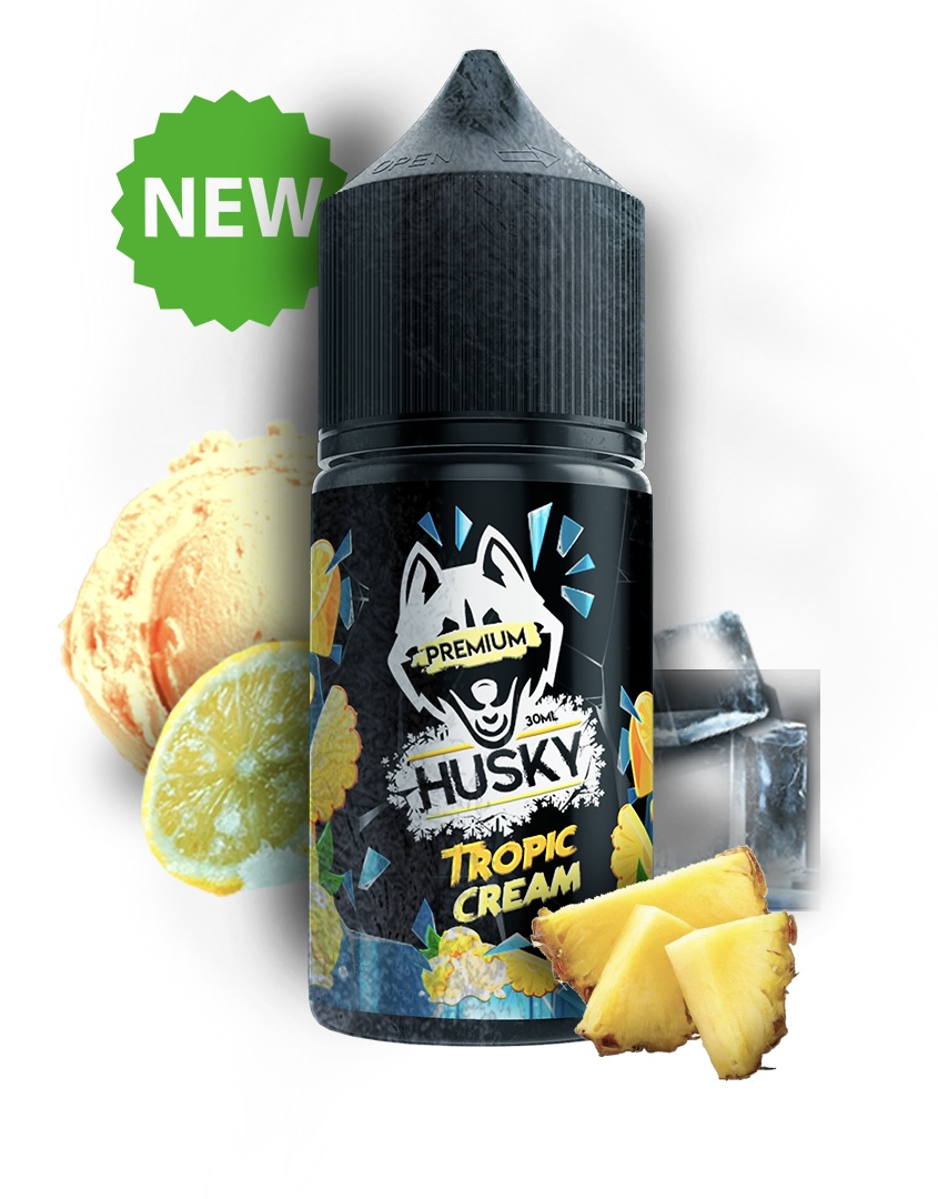Жидкость Husky Premium Tropic Cream (Мороженое Лимон Ананас Лёд) 30 мл 20мг
