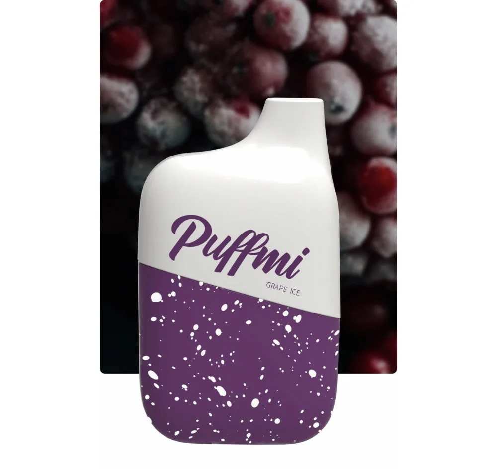 Электронная сигарета Паффми 4500 затяжек Виноград Лёд (PUFFMI DY4500 Grape Ice)