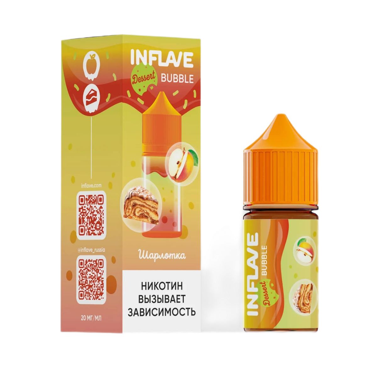 INFLAVE BUBBLE Шарлотка 30мl. 2%