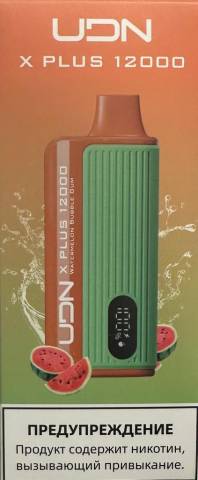 Электронная сигарета UDN X Plus 12000 Арбузная Жвачка