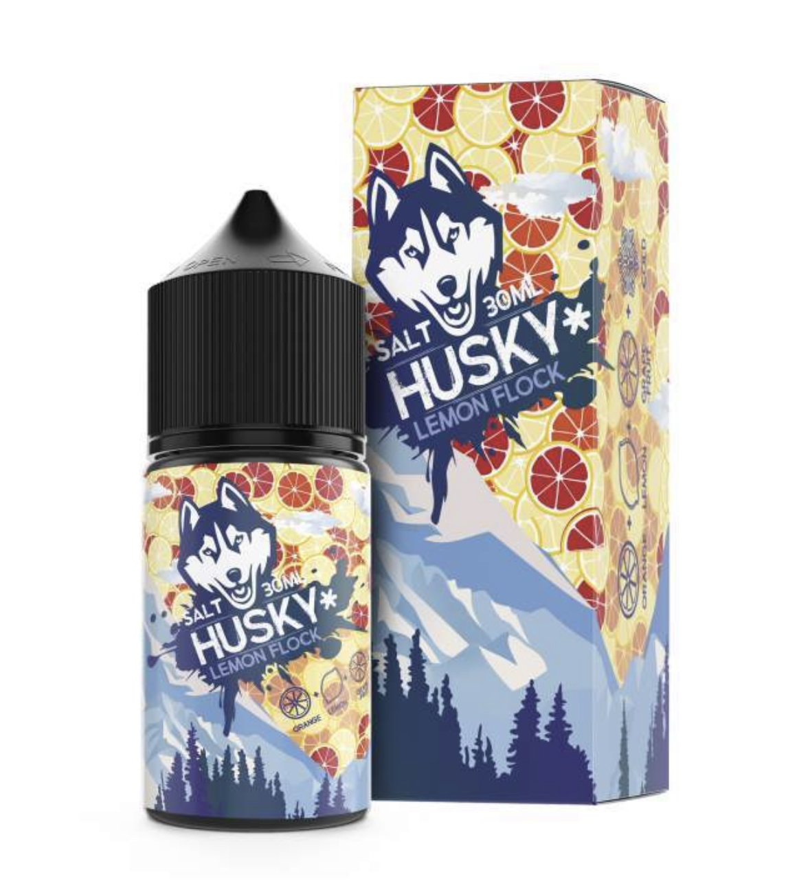 Жидкость Husky Malaysian Lemon Flock (Цитрусовый лёд) 30 мл 20мг