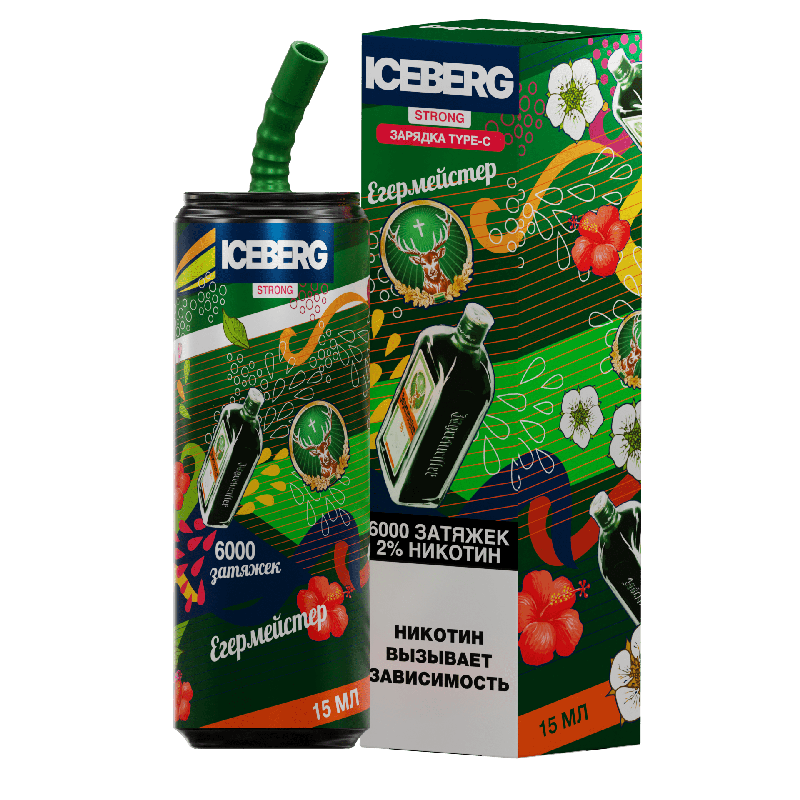 Электронная сигарета ICEBERG XXL 6000 Егерьмейстер