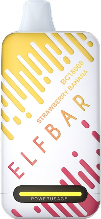 Электронная сигарета Ельф Бар BC 18000 затяжек Клубника Банан (Strawberry Banana)