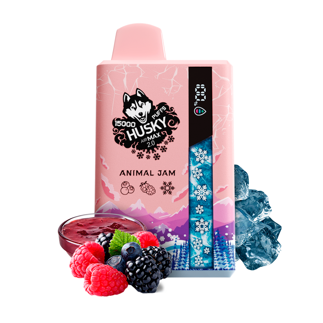 Husky airmax 2.0 ANIMAL JAM Cо вкусом малинового джема, лесных ягод и льда