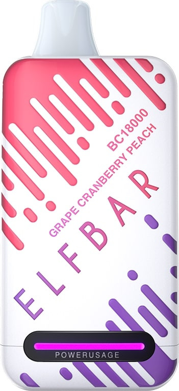 Электронная сигарета Ельф Бар BC 18000 затяжек Виноград Клюква Персик (Grape Granberry Peach)