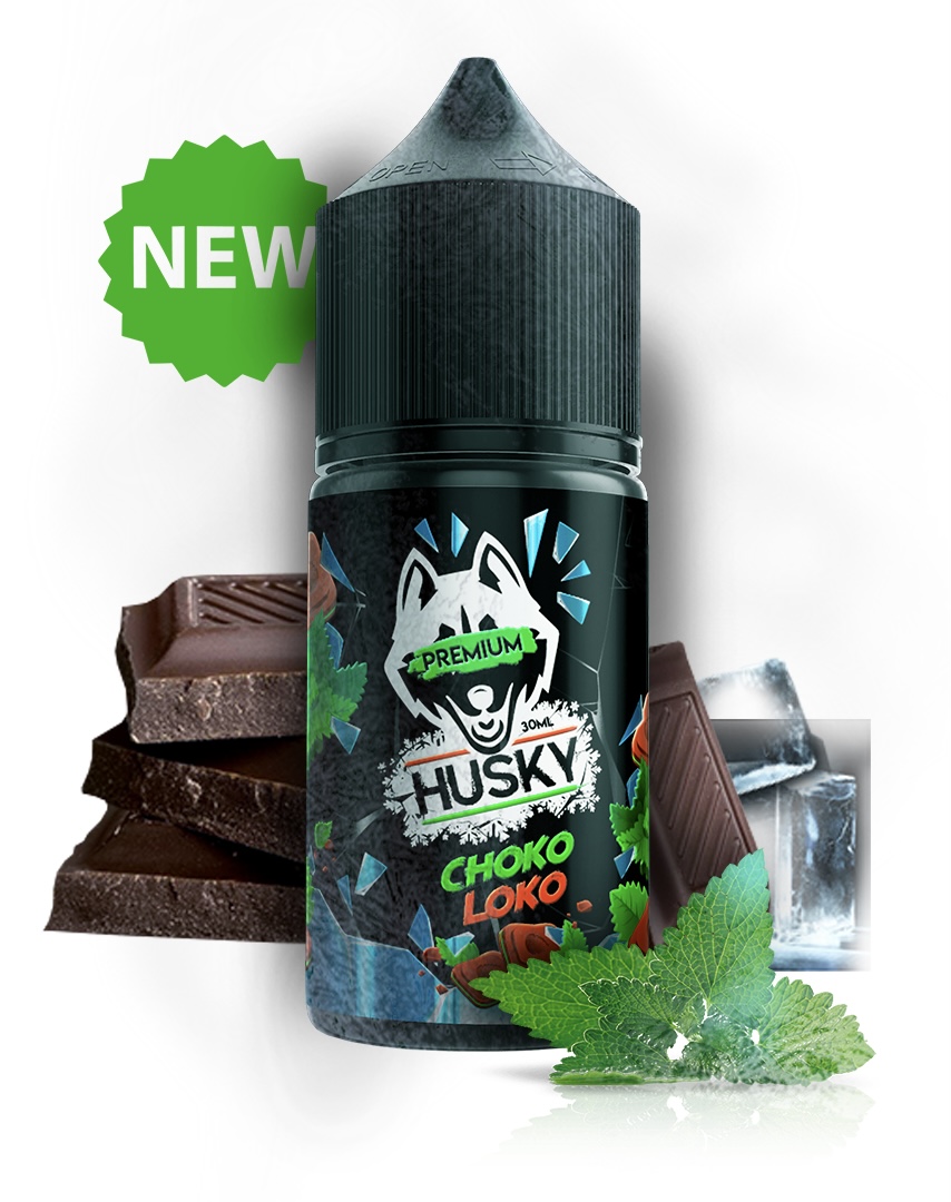 Жидкость Husky Premium Choko Loko (Шоколад Мята Лёд) 30 мл 20мг