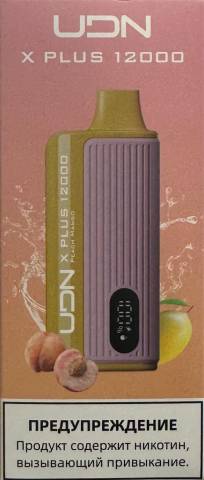 Электронная сигарета UDN X Plus 12000 Персик Манго