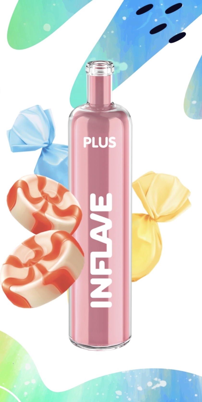Электронная сигарета Inflave Plus 2200 затяжек Леденцы