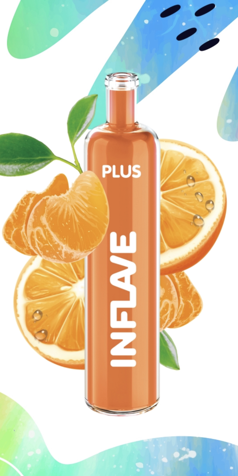 Электронная сигарета Inflave Plus 2200 затяжек Спелый Мандарин