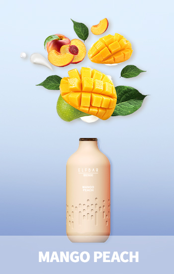 Электронная сигарета Эльф Бар 3000 затяжек Манго Персик (Elf Bar BB3000 Mango Peach)