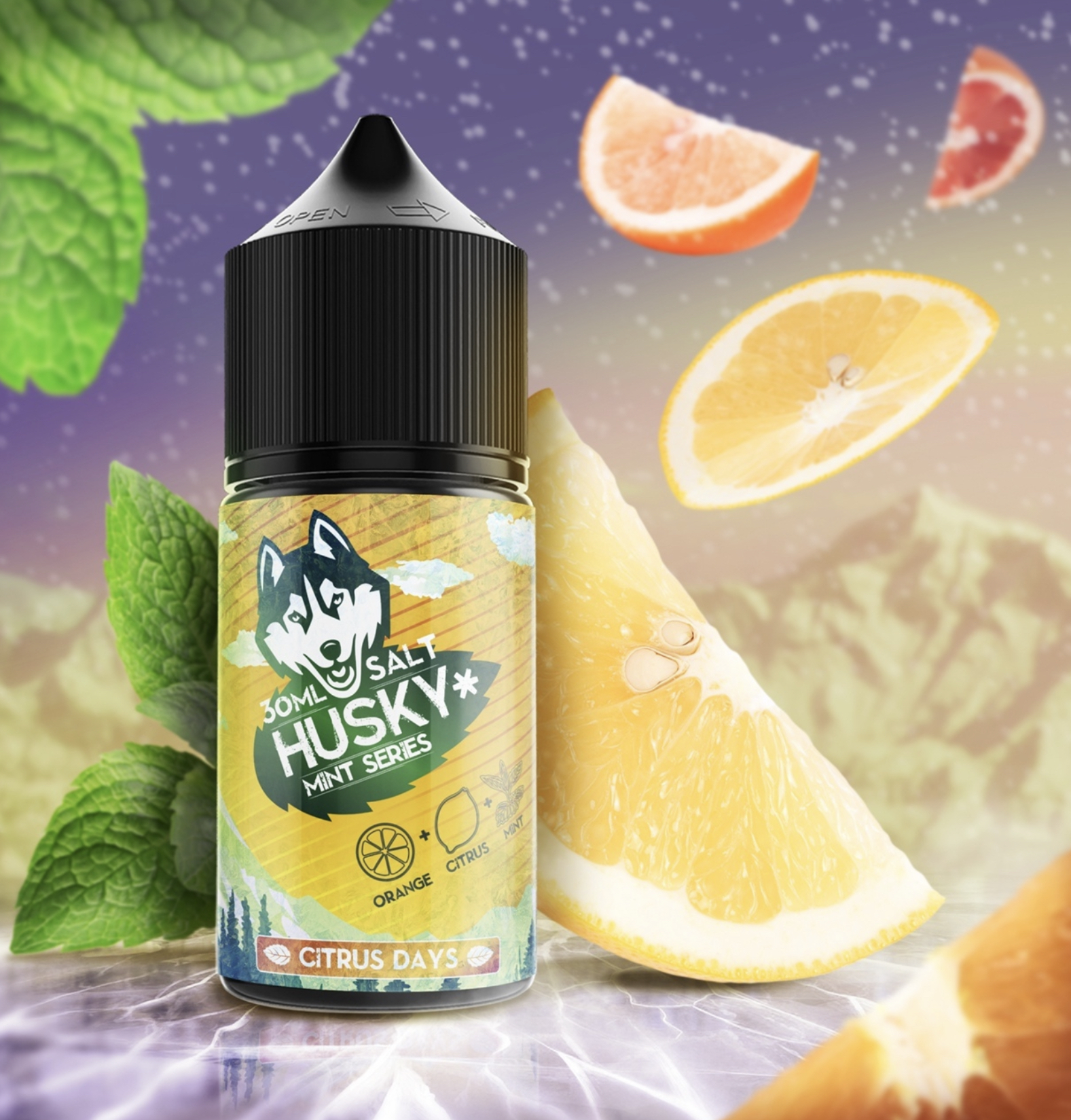 Жидкость Husky Mint Series Citrus Days (Апельсин лимон с мятой) 30 мл 20мг