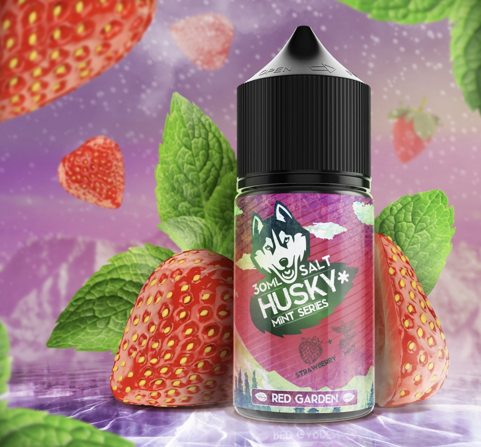 Жидкость Husky Mint Series Red Garden (Клубника с мятой) 30 мл 20мг