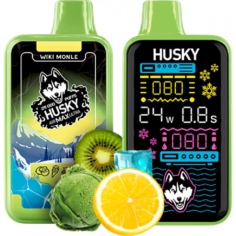 Husky Air Max Ultra Strong 25000 Wiki Monle (Киви Мороженое Лимон)