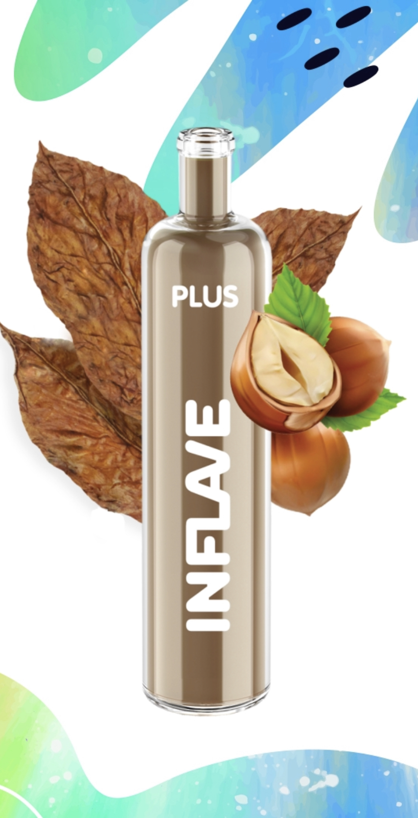 Электронная сигарета Inflave Plus 2200 затяжек Орехи Табак