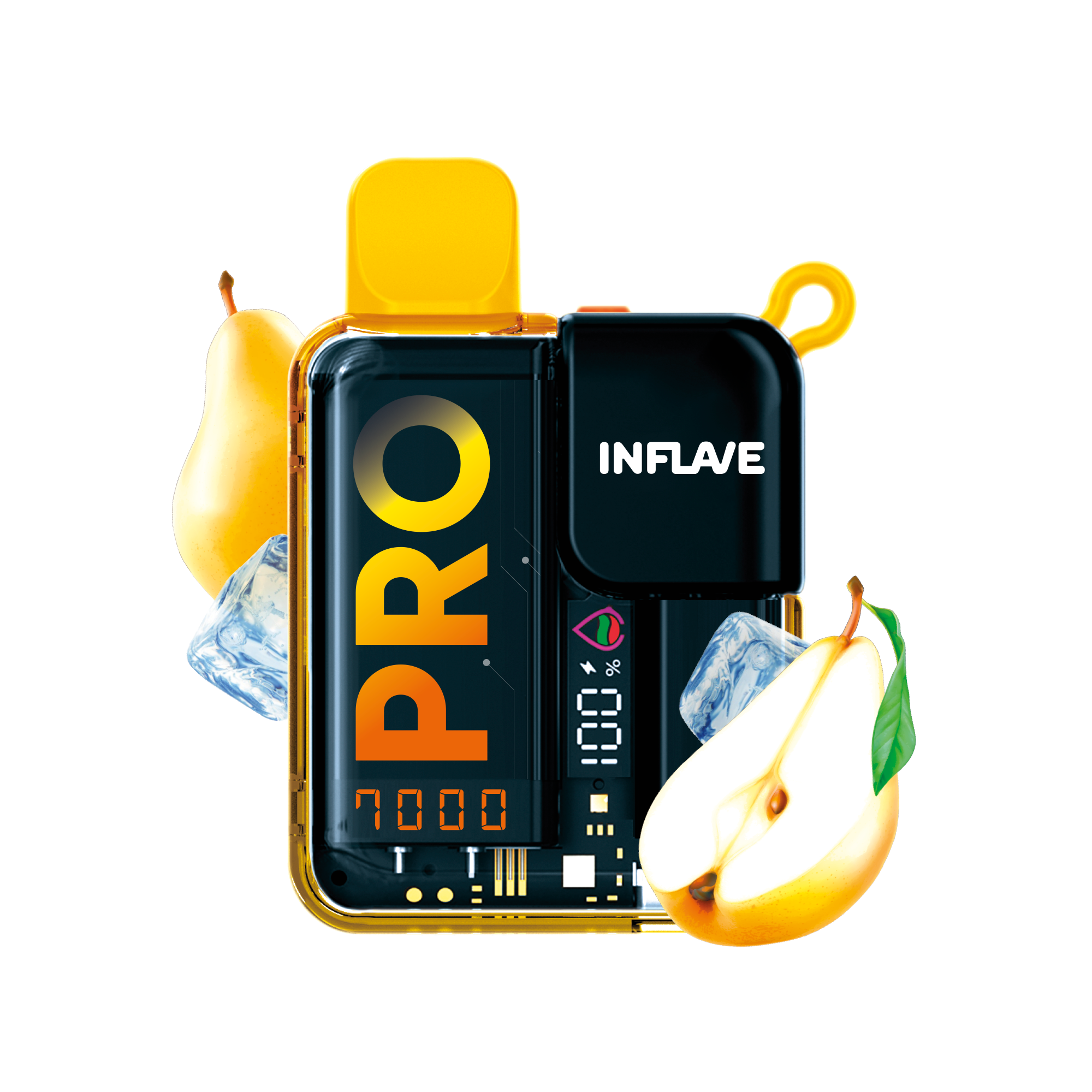 Электронная сигарета Inflave Pro 7000 затяжек Ледяная Груша