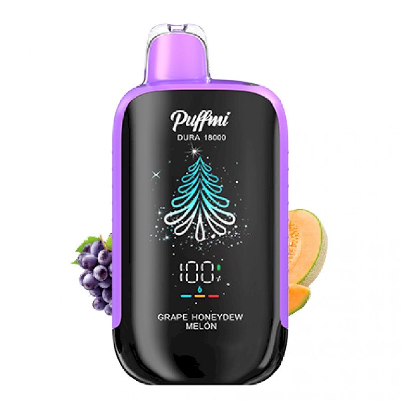 Электроная сигарета PuffMi Dura 18000 - Виноград дыня (Grape Honeydew Melon)