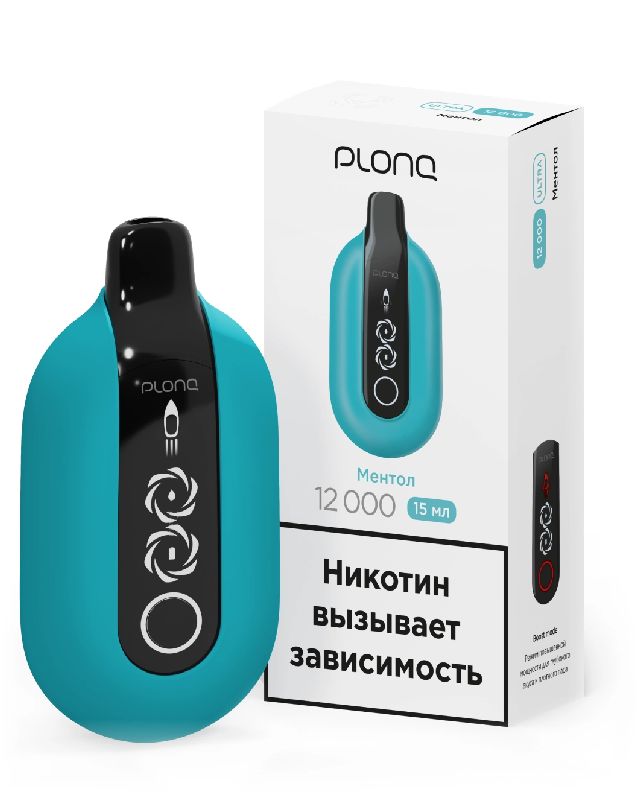 Электронная сигарета PLONQ ULTRA 12000 затяжек Ментол