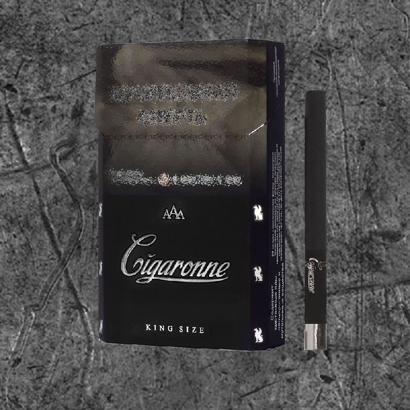 Cигареты Сигарон Кинг Сайз Черный (Cigaronne Кing Size Black 84mm)