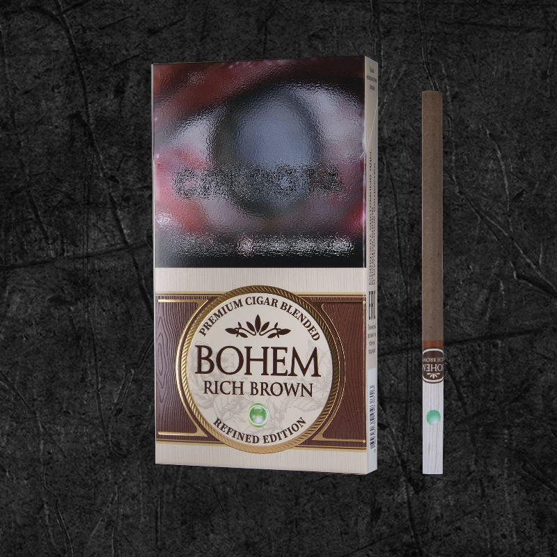 Сигариллы Бохем Супер слим - Рич Браун (Bohem Superslim - Rich Brown) Сигариллы со вкусом мохито, формата Супер Слим