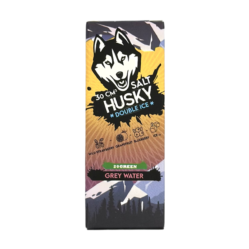 Жидкость HUSKY Double ice Grey Water (Земляника грейпфрут черника) 30мл 20мг