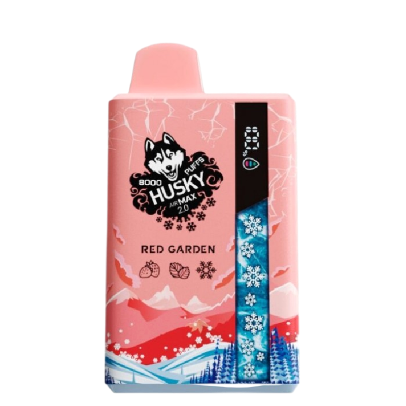 Электронная сигарета Хаски Аир Макс 2.0 8000 Клубника Мята (Husky Airmax 2.0 8000 Red garden)