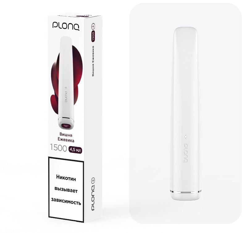 Электронная сигарета Plonq Plus Cherry Blackberry (Плонг Плюс Вишня Ежевика)