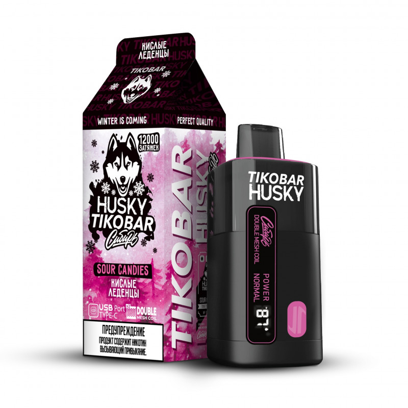TIKOBAR HUSKY Сибирь Кислые леденцы 12000 затяжек