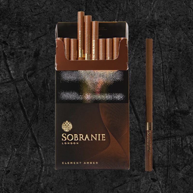 Сигареты Собрание Элемент Амбер Супер Слим (Sobranie Element Amber Super Slim)