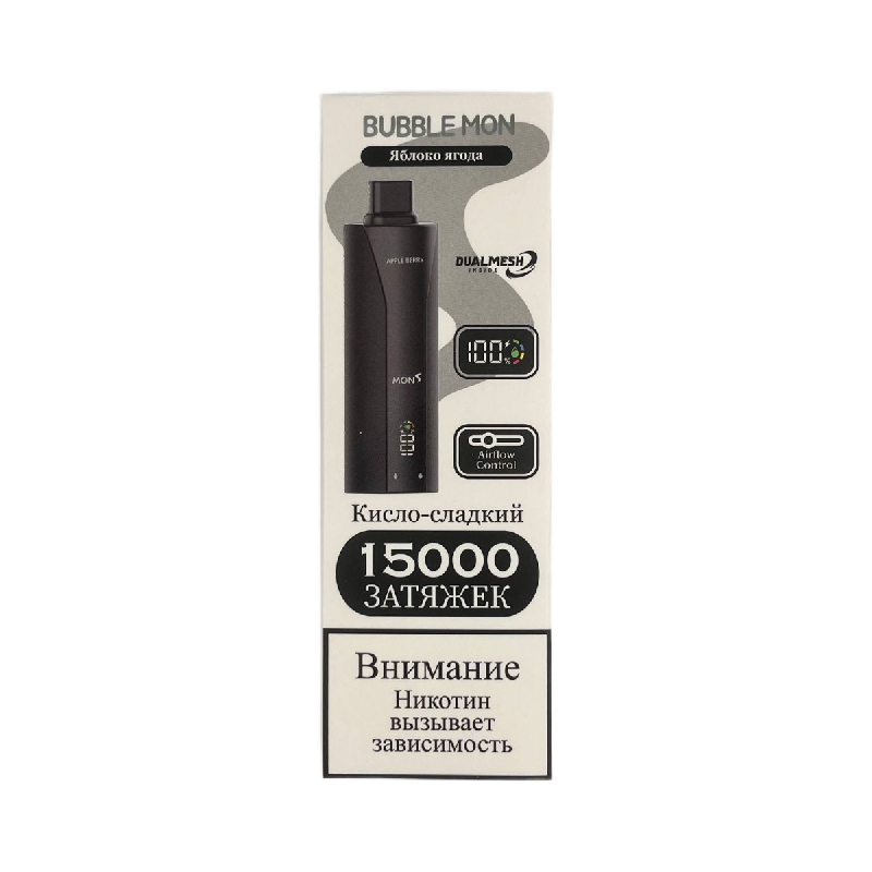 Bubble Mon Booster P-15000 Яблоко Ягода