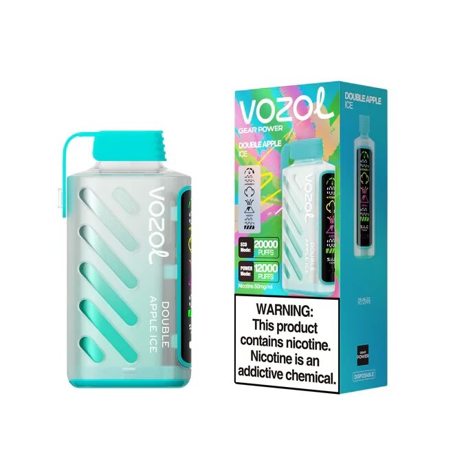 Электронный испаритель VOZOL GEAR POWER 20000 - Двойное Яблоко Лёд