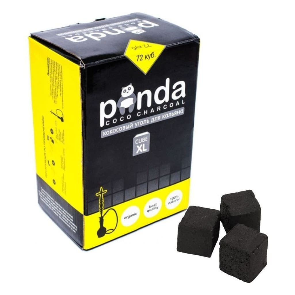 Уголь для кальяна кокосовый Panda (72 куб)