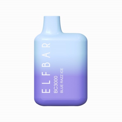 Электронная сигарета Эльф Бар 3000 затяжек Голубика Малина Лёд (Elf Bar BC 3000 Blue Razz Ice)