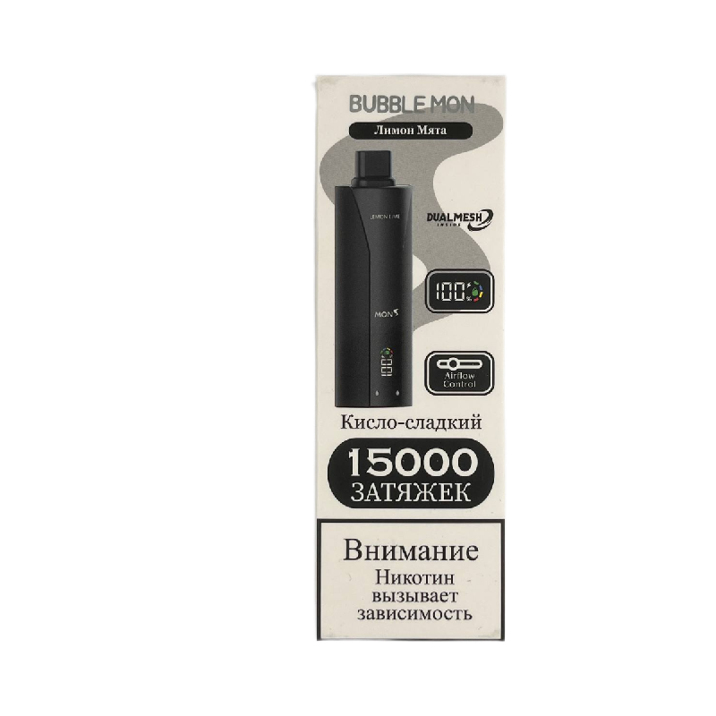 Bubble Mon Booster P-15000 Лимон Мята