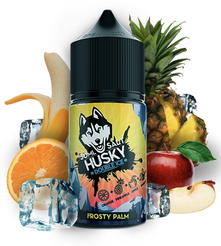 Жидкость Husky Double Ice Salt Frosty Palm (Апельсин Ананас Яблоко Банан Лёд) 30 мл 20мг