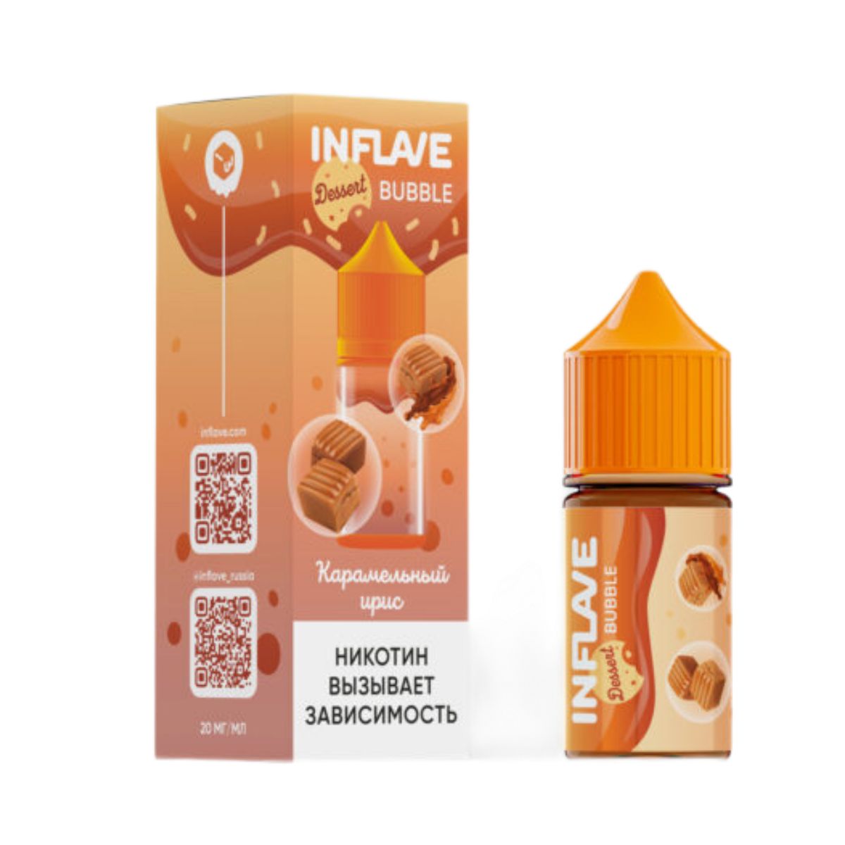 INFLAVE BUBBLE Карамельный ирис 30мl. 2%