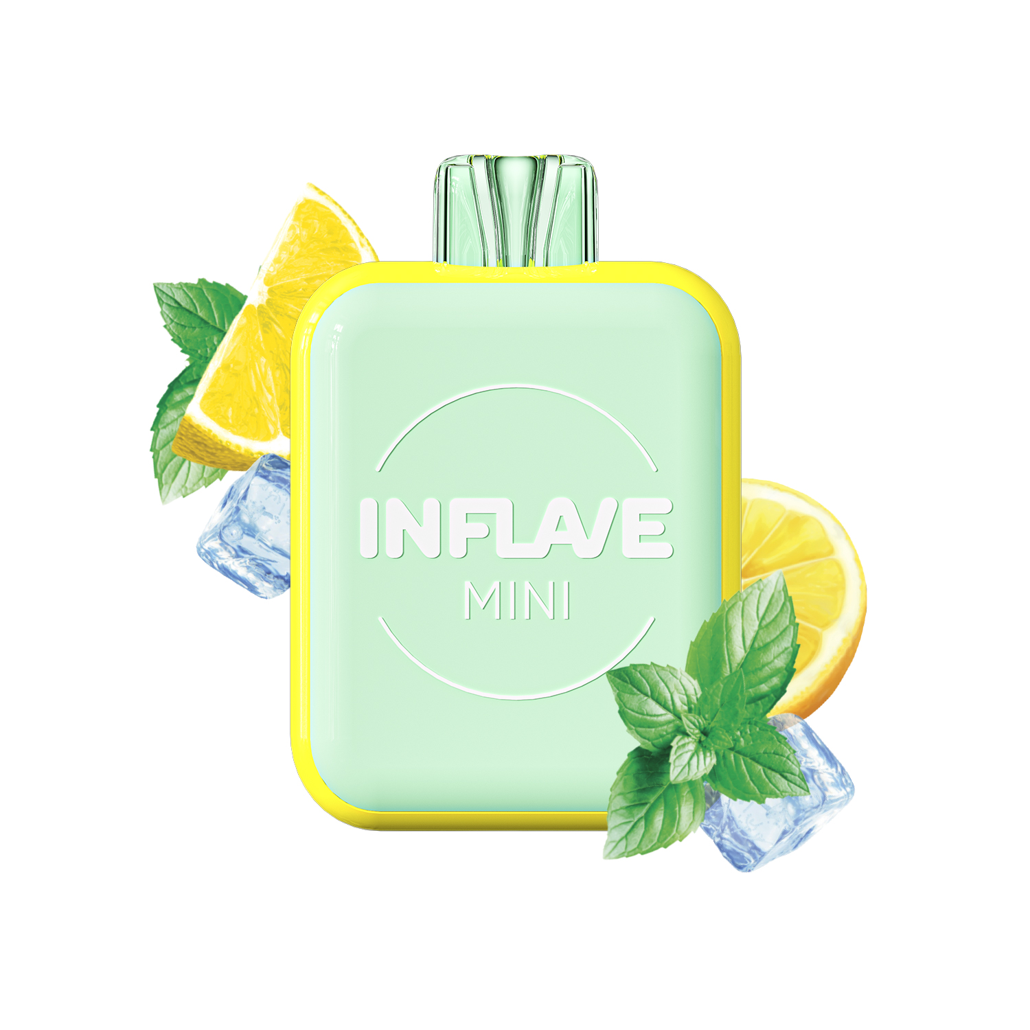 Электронная сигарета Inflave Mini 1000 затяжек Лимон Мята