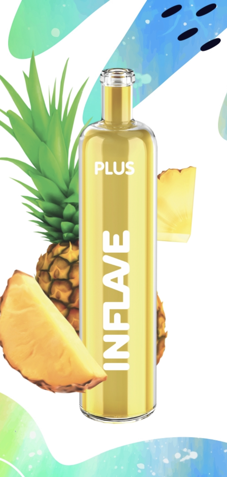 Электронная сигарета Inflave Plus 2200 затяжек Ананас
