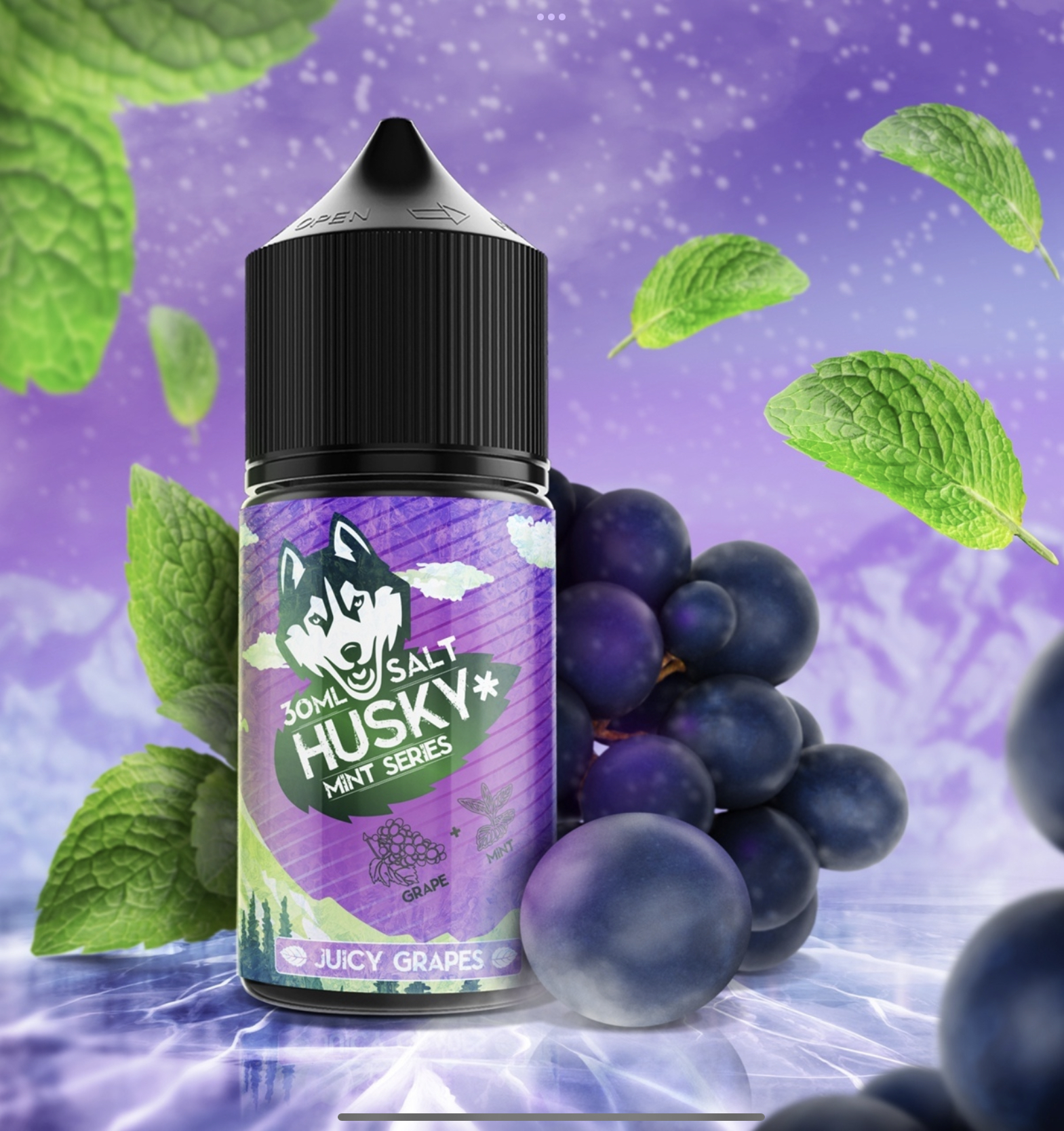 Жидкость Husky Mint Series Juicy Grapes (Виноград с мятой) 30 мл 20мг